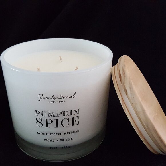 Pumpkin Spice 3-Wick Candle - Picture 1 of 13